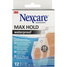 3M Nexcare Max Hold Waterproof Αδιάβροχοι Μικροεπίδεσμοι 12 Τεμάχια