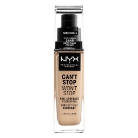 Nyx Professional Make Up Cant Stop Wont Stop Full Coverage Foundation 6.3 Warm Vanilla 30ml