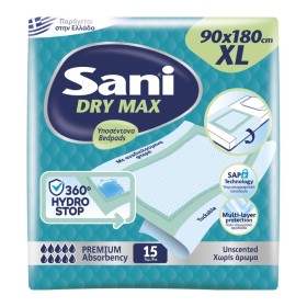 Sani Premium Dry Max XL Υποσέντονα Χωρίς Άρωμα με Aναδιπλούμενα Φτερά 90x180cm 15 Τεμάχια Sani Premium Dry Max XL Υποσέντονα Χωρίς Άρωμα με Aναδιπλούμενα Φτερά 90x180cm 15 Τεμάχια