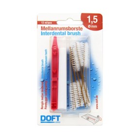 Doft Interdental Μεσοδόντια Βουρτσάκια 1.5mm 12 Τεμάχια