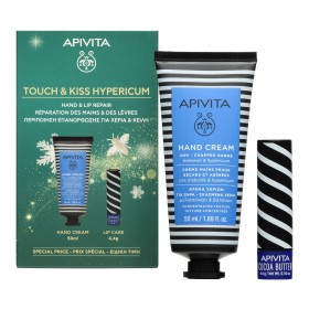 Apivita Promo Hugs & Kisses Hypericum Ενυδατική Κρέμα Χεριών με Μελισσοκέρι 50ml & Lipcare Βούτυρο Κακάο SPF20 4.4g