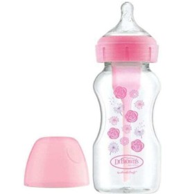 DR BROWNS Baby Bottle Plastic Pink Options+ 270ml 1 Piece [WB 91802]