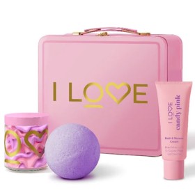 I Love Tindulgent Bath & Body Trio με Candy Pink Bath & Shower Gel Αφρόλουτρο 1 Τεμάχιο & Body Butter Κρέμα Σώματος 1Τεμάχιο & Bath Fizzer 1 Τεμάχιο I Love Tindulgent Bath & Body Trio με Candy Pink Bath & Shower Gel Αφρόλουτρο 1 Τεμάχιο & Body Butter Κρέμα Σώματος 1Τεμάχιο & Bath Fizzer 1 Τεμάχιο