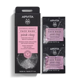 Apivita Express Beauty Μάσκα Προσώπου με Ροζ Άργιλο για Απαλό Καθαρισμό 2x8ml Apivita Express Beauty Μάσκα Προσώπου με Ροζ Άργιλο για Απαλό Καθαρισμό 2x8ml