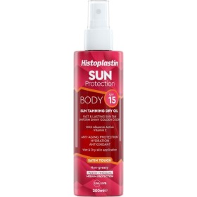 HEREMCO Histoplastin Sun Protection Tanning Dry Oil Body Satin Touch SPF15+ 200ml