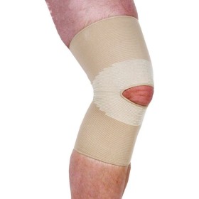Adco Επιγονατίδα Απλή Ελαστική με Τρύπα Medium 34-38cm 1 Ζεύγος [ 05202 ]