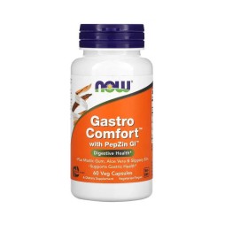 Now Gastro Comfort with PepZin Gi 60 Κάψουλες