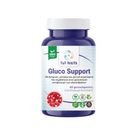 Full Health Gluco Support για τα Φυσιολογικά Επίπεδα γλυκόζης 60 Φυτικές Κάψουλες