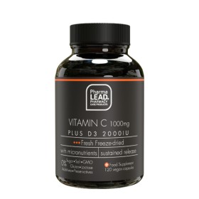PHARMALEAD Black Range Vitamin C 1000mg Plus D3 2000IU με Αντιοξειδωτική Δράση για την Ενίσχυση του Ανοσοποιητικού Συστήματος 120 Κάψουλες