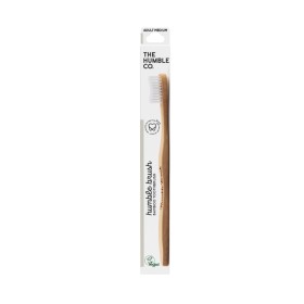 THE HUMBLE CO Humble Brush Bamboo Toothbrush Medium Οδοντόβουρτσα Ενηλίκων Λευκό 1 Τεμάχιο