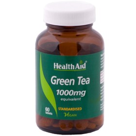 Health Aid Green Tea 1000mg για το Αδυνάτισμα 60 Ταμπλέτες