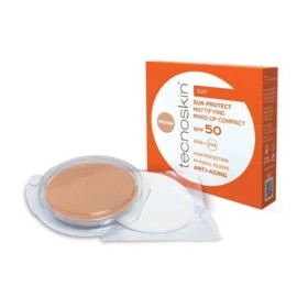 Tecnoskin Sun Protect Compact Make-Up Spf50 Αντηλιακή Πούδρα Προσώπου με Χρώμα Medium Refill 10g