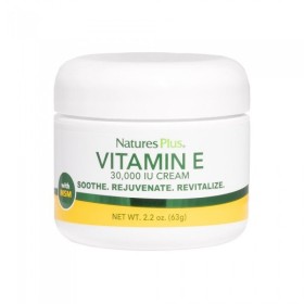 NATURES PLUS Vitamin E 30000IU Cream Αναζωογονητική & Καταπραϋντική Κρέμα Προσώπου με Βιταμίνη Ε 63g