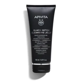 Apivita Black Detox Cleansing Jelly Gel Καθαρισμού Πρόσωπο & Μάτια 150ml