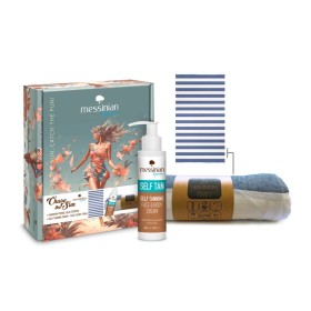 Messinian Spa Promo Chase the Sun Self Tanning Cream Αυτομαυριστική Κρέμα για Πρόσωπο & Σώμα 100ml & Δώρο Πετσέτα Θαλάσσης Hammam Blue Stripes Messinian Spa Promo Chase the Sun Self Tanning Cream Αυτομαυριστική Κρέμα για Πρόσωπο & Σώμα 100ml & Δώρο Πετσέτα Θαλάσσης Hammam Blue Stripes