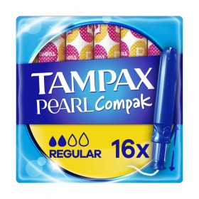 Tampax Pearl Compak Regular Ταμπόν 16 Τεμάχια