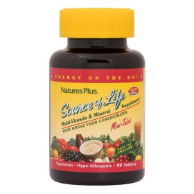 NATURES PLUS Source of Life Multi-Vitamin & Mineral Supplement Φόρμουλα για Άμεση Τόνωση 90 Mίνι Ταμπλέτες