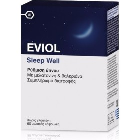 EVIOL Sleep Well Συμπλήρωμα για τον Ύπνο 60 Μαλακές Κάψουλες