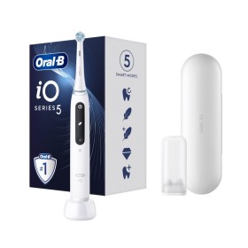 ORAL B iO Series 5 Ηλεκτρική Επαναφορτιζόμενη Οδοντόβουρτσα Mε Bluetooth Σε Λευκό Χρώμα 1 Tεμάχιο