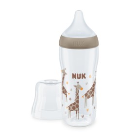 Nuk Perfect Match Μπιμπερό με Μαλακή Θηλή Σιλικόνης κατά των Κολικών Καφέ Καμηλοπάρδαλη από 6m+ 360ml