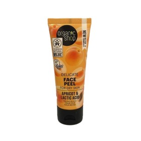 Organic Shop Delicate Face Peeling Apricot & Lactic Acid Απολεπιστικό Προσώπου για Ξηρή Επιδερμίδα 75ml