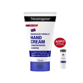 Neutrogena Promo Hand Cream Κρέμα Χεριών 75ml & Lipcare Ενυδατικό Lip Balm Χειλιών 4.8g