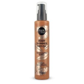 Organic Shop Body Shimmer Dry Oil Gold Jojoba Dry Oil Vegan Ξηρό Λάδι Σώματος για Λάμψη 100ml