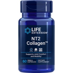 LIFE EXTENSION NT2 Collagen 40mg High Bioavailability Collagen Supplement 60 Capsules