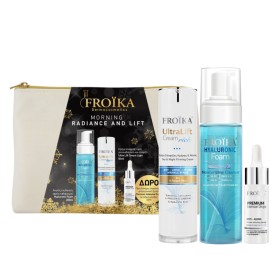 Froika Promo Morning Radiance & Lift Ultra Lift Cream Light 50ml & Hyaluronic Foam Καθαρισμού 200ml & Premium Intensive Drops Serum Αντιγήρανσης 10ml