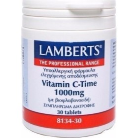 LAMBERTS C-Time Realease 1000mg Vitamin C Immune Supplement 30 Tablets