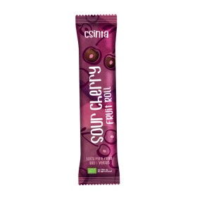 Csinta 100% Organic Fruit Roll Βιολογικό Υγιεινό Σνακ Αποξηραμένων Φρούτων Sour Cherry 12g