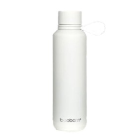 Boobam Bottle Sleek Ανοξείδωτο Μπουκάλι Λευκό 600ml