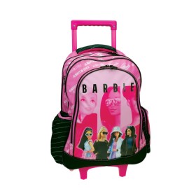 GIM Σχολική Τσάντα Τρόλεϊ Δημοτικού Barbie Out of the Box & Δώρο Μίνι Φιγούρα Barbie