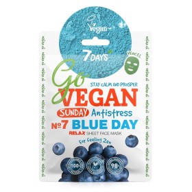 7DAYS ΜΒ Go Vegan Face Mask Blue Day Μάσκα Αποτοξίνωσης για Επαναφορά της Ελαστικότητας του Δέρματος 25g