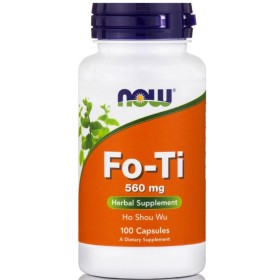 Now Fo-Ti 560mg Συμπλήρωμα με Βότανα για Ενέργεια ,τόνωση & Αποτοξίνωση 100 Κάψουλες