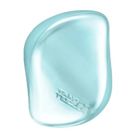 TANGLE TEEZER Compact Styler Teal Matte Chrome Βούρτσα Μαλλιών για Ξεμπέρδεμα σε Μικρό Μέγεθος 1 Τεμάχιο