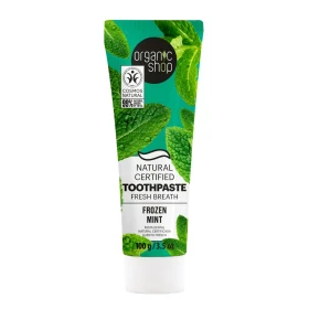 Organic Shop Natural Certified Οδοντόκρεμα για Φρέσκια Αναπνοή με Μέντα 100gr