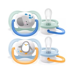 Philips Avent Πιπίλα Ultra Air Animals 0-6m σε Δύο Χρώματα 2 Τεμάχια [Scf080/11]