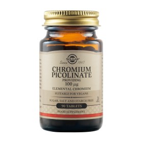 Solgar Chromium Picolinate 100μg 90 Ταμπλέτες Solgar Chromium Picolinate 100μg 90 Ταμπλέτες