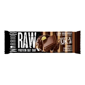 Warrior Raw Μπάρα Πρωτεΐνης με Βρώμη & Γεύση Double Chocolate 75g