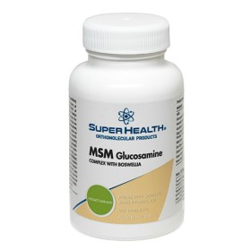 SUPER HEALTH Msm Glucosamine Complex with Boswellia for Joint Health 90 Tablets