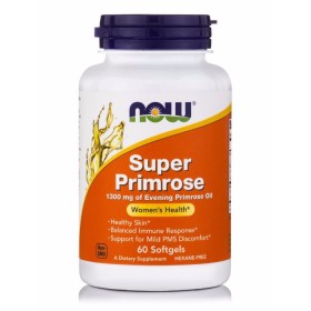 Now Super Primrose 1300mg Συμπλήρωμα με Έλαιο Νυχτολούλουδου 60 Μαλακές Κάψουλες Now Super Primrose 1300mg Συμπλήρωμα με Έλαιο Νυχτολούλουδου 60 Μαλακές Κάψουλες