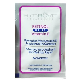 HYDROVIT Retinol Plus Vitamin E Αντιγηραντικός Ορός Προσώπου με Βιταμίνη Ε σε Μονοδόσεις 7 Τεμάχια