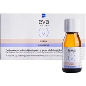 Intermed Eva Intima Ovasil για τη Διαιτητική Υποστήριξη Γυναικών με Σύνδρομο Πολυκυστικών Ωοθηκών με Γεύση Σμέουρο 10 Φιαλίδια Intermed Eva Intima Ovasil για τη Διαιτητική Υποστήριξη Γυναικών με Σύνδρομο Πολυκυστικών Ωοθηκών με Γεύση Σμέουρο 10 Φιαλίδια