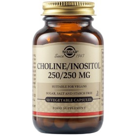 SOLGAR Choline Inositol 250/250MG 50 Φυτικές Κάψουλες