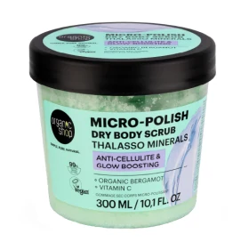 Organic Shop Thalasso Minerals Micro-Polish Dry Body Scrub Απολεπιστικό Σώματος κατά της Κυτταρίτιδας & για Λάμψη 300ml