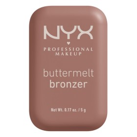 NYX  PROFESSIONAL MAKE UP Buttermelt Bronzer Powder Bronzer All Buttad Up 02 Καφέ 5g