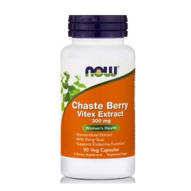 NOW Chaste Berry Vitex Extract 300mg για την Αντιμετώπιση των Συμπτωμάτων της Εμμηνόπαυσης 90 Φυτικές Κάψουλες