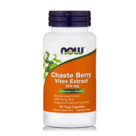 Now Chaste Berry Vitex Extract 300mg για την Αντιμετώπιση των Συμπτωμάτων της Εμμηνόπαυσης 90 Φυτικές Κάψουλες
