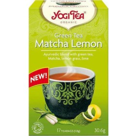Yogi Tea Green Tea Matcha Lemon Βιολογικό Τσάι με Αντιοξειδωτική Δράση 17 Φακελάκια 30.6g